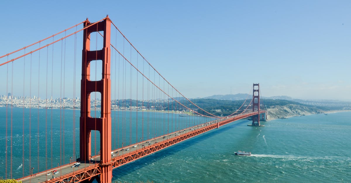 Checking in baggage early with United Airlines at San Francisco - Golden Gate Bridge Checking in baggage early with United Airlines at San Francisco - Golden Gate Bridge