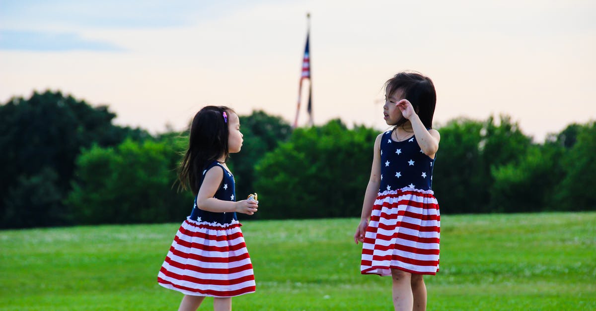 Child dedication can be a Reason for visiting visa petition for USA - Girls in American Flag Dress Standing on Grass Field Child dedication can be a Reason for visiting visa petition for USA - Girls in American Flag Dress Standing on Grass Field