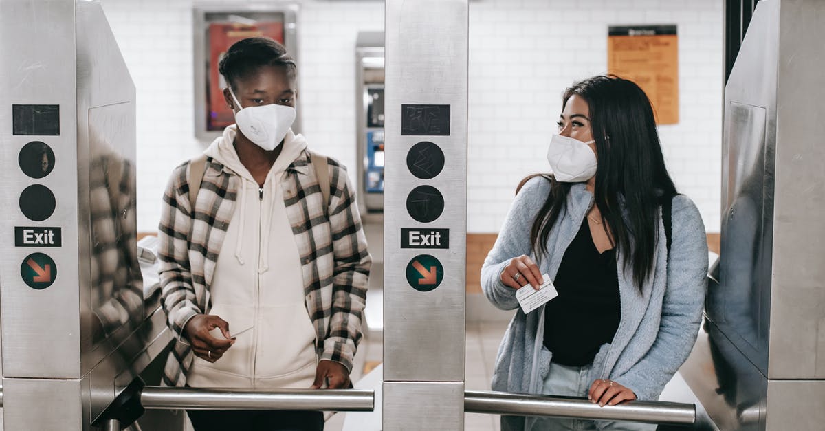 Confusion about covid entry requirements for Portugal - Diverse women in mask entering metro