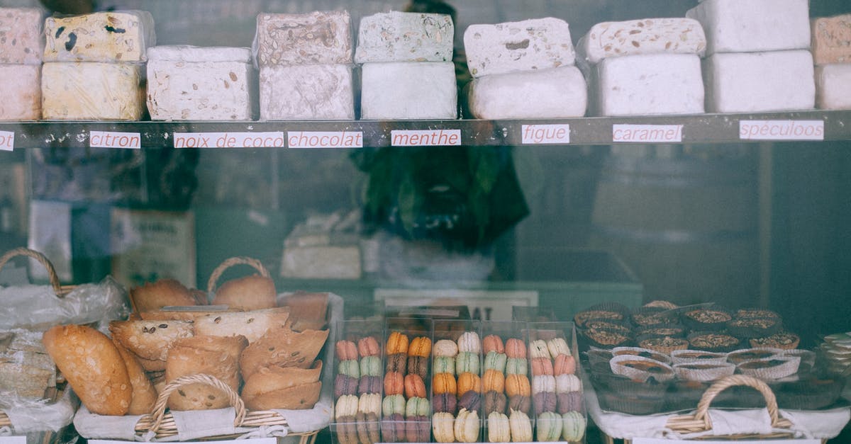 Connecting flight through Dubai with an Israeli/Jewish name - Assorted yummy sweets and bakery products places on counter of confectionery shop in daytime Connecting flight through Dubai with an Israeli/Jewish name - Assorted yummy sweets and bakery products places on counter of confectionery shop in daytime