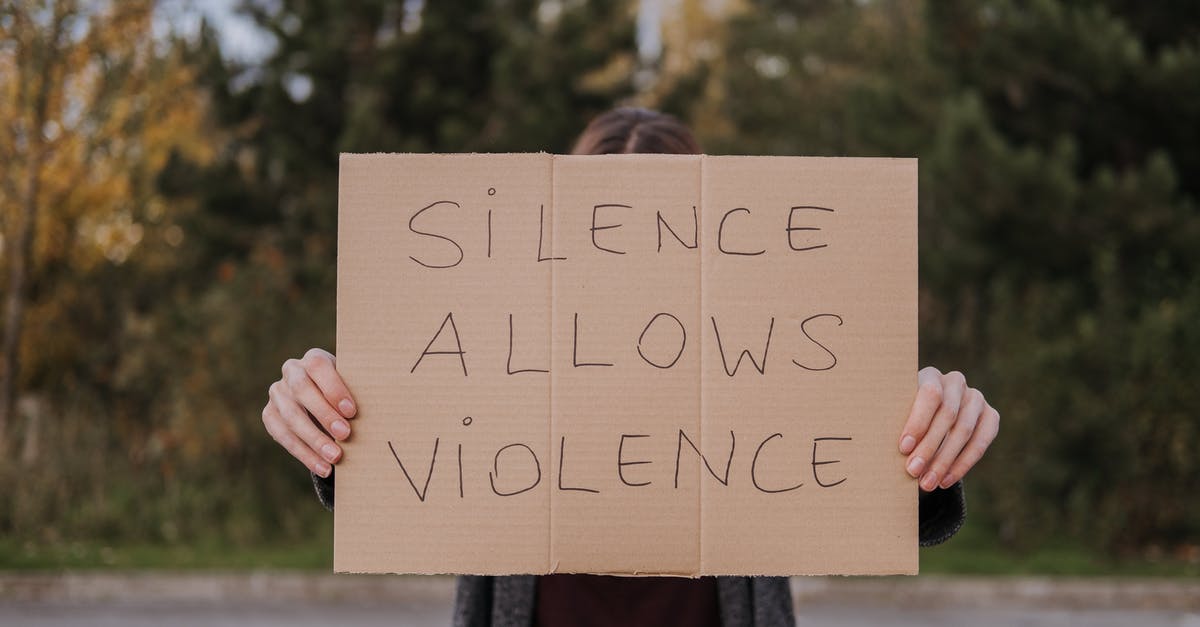 Could this change in Itinerary for Schengen Visa cause problems? - Anonymous person showing slogan silence allows violence on cardboard on road near green trees Could this change in Itinerary for Schengen Visa cause problems? - Anonymous person showing slogan silence allows violence on cardboard on road near green trees