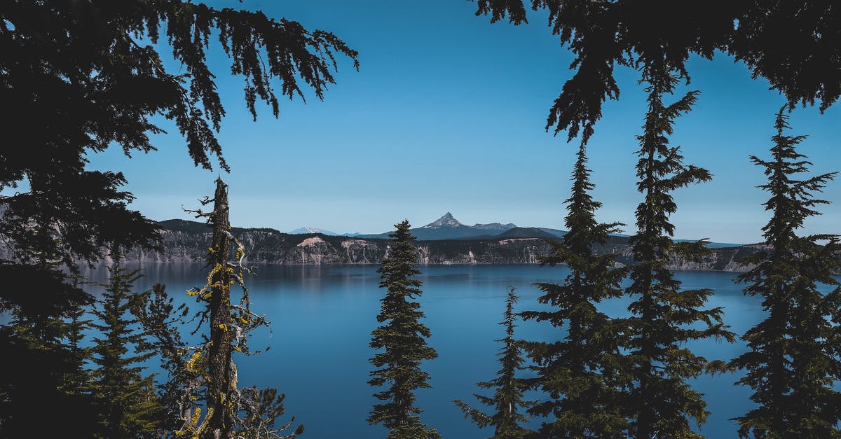 Crater Lake Oregon - can you sleep in your car at night? - Green Trees Against Body of Water Photo Crater Lake Oregon - can you sleep in your car at night? - Green Trees Against Body of Water Photo