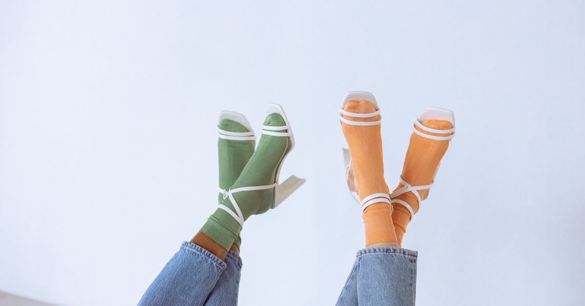 Crossing Swiss-Austrian border by foot - Close-up of People Wearing Socks with Heels Crossing Swiss-Austrian border by foot - Close-up of People Wearing Socks with Heels