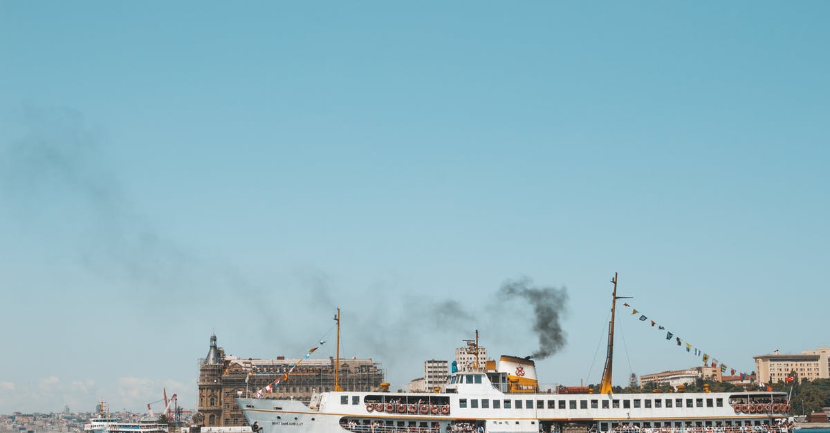 cruising with a Schengen visa from a British port - White Ship on Calm Sea