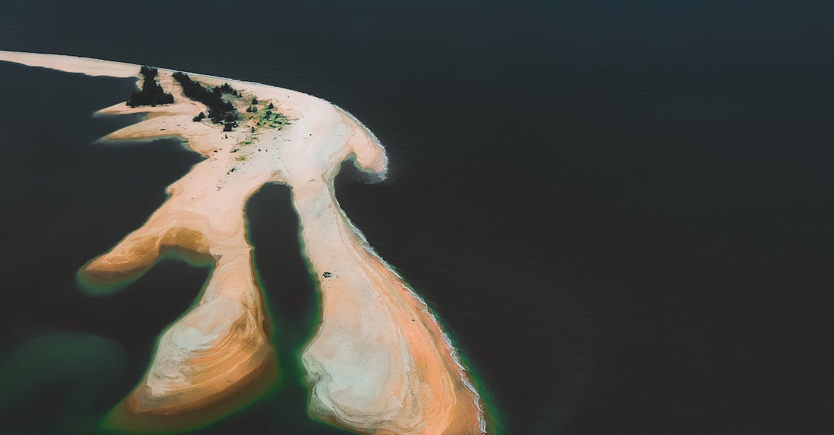 Curonian Spit and Kaliningrad - An Aerial View of a Coastal Landform Projecting Out to the Sea Curonian Spit and Kaliningrad - An Aerial View of a Coastal Landform Projecting Out to the Sea