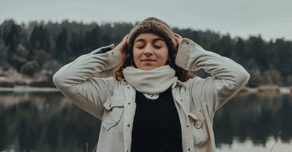 Definitive list of countries where a head scarf is required for woman [closed] - A Woman in Corduroy Jacket with Her Hands on Her Head