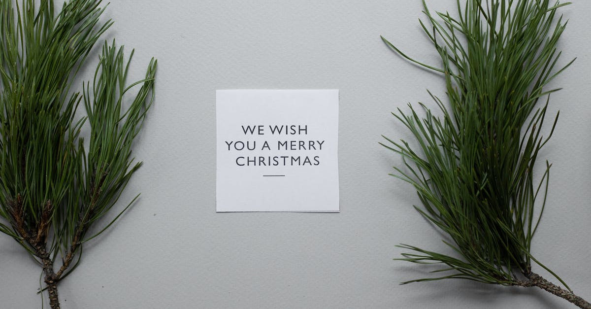 Difference between 'as you wish dining' vs 'second seating' - Top view composition of We Wish You A Merry Christmas inscription on white paper sheet on table with spruce twigs on gray background Difference between 'as you wish dining' vs 'second seating' - Top view composition of We Wish You A Merry Christmas inscription on white paper sheet on table with spruce twigs on gray background