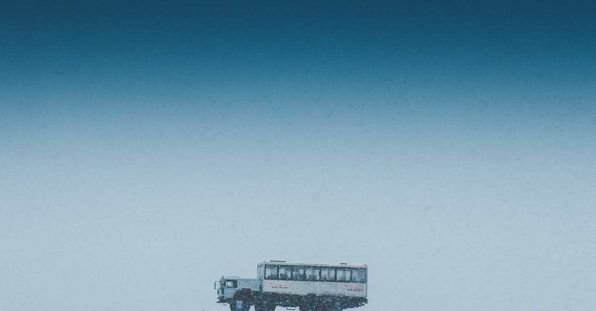 Direct bus options from San Antonio, TX to Monterrey, NL Mexico? - Aged vehicle with anonymous tourists driving on mount in wintertime Direct bus options from San Antonio, TX to Monterrey, NL Mexico? - Aged vehicle with anonymous tourists driving on mount in wintertime