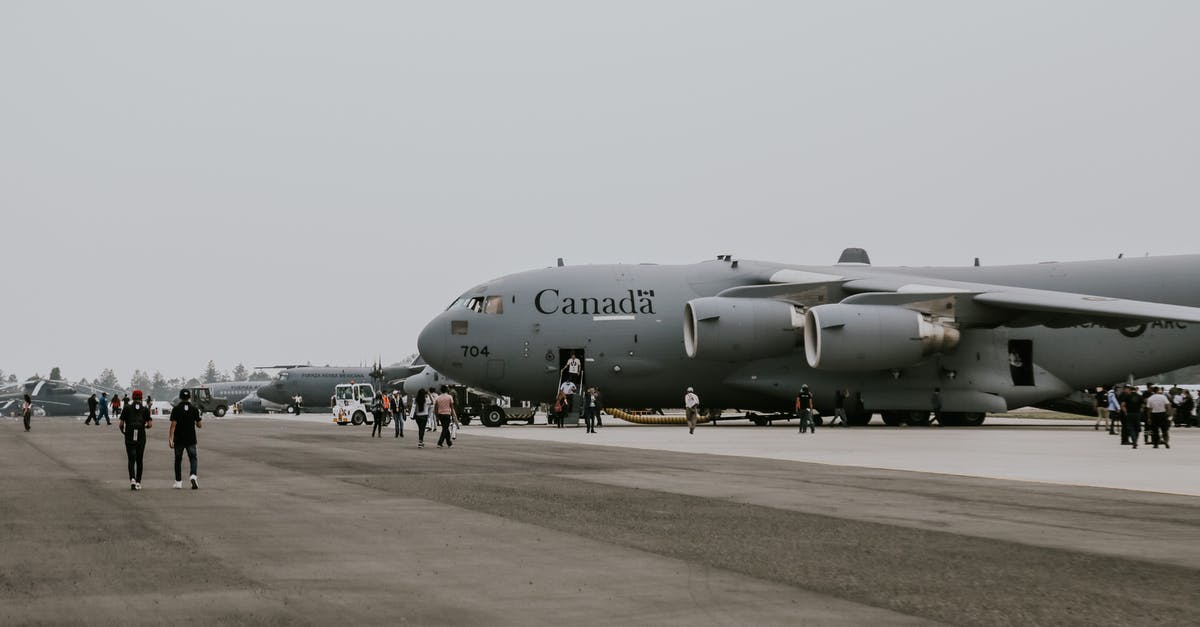 Disclosure of funds at a Canadian airport - Canadian C-17 Transport Plane Standing on Tarmac Disclosure of funds at a Canadian airport - Canadian C-17 Transport Plane Standing on Tarmac