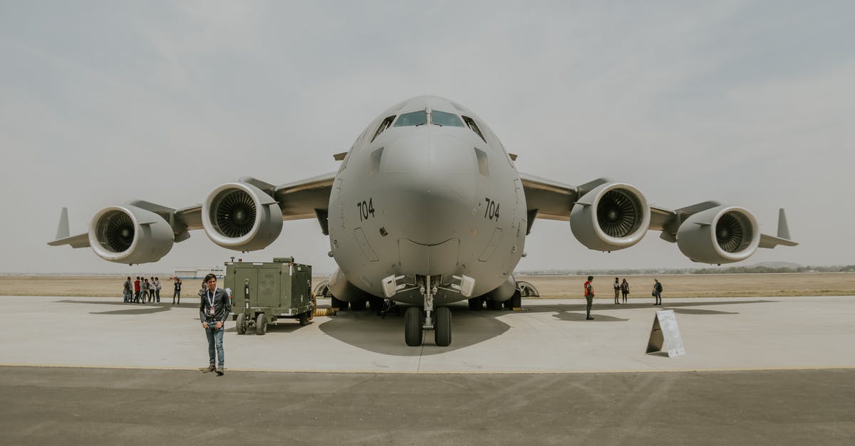 Disclosure of funds at a Canadian airport - Front View of C-17 Transport Plane Standing on Tarmac Disclosure of funds at a Canadian airport - Front View of C-17 Transport Plane Standing on Tarmac