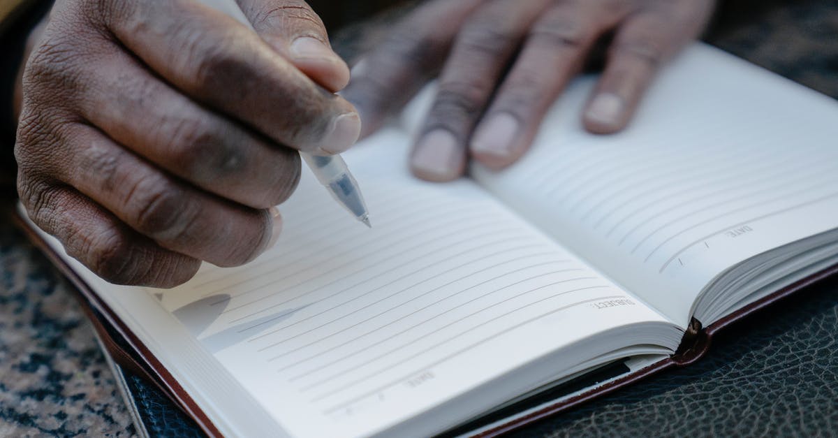 Do blank passport pages have to be consecutive? - Person Writing on a Notebook Do blank passport pages have to be consecutive? - Person Writing on a Notebook