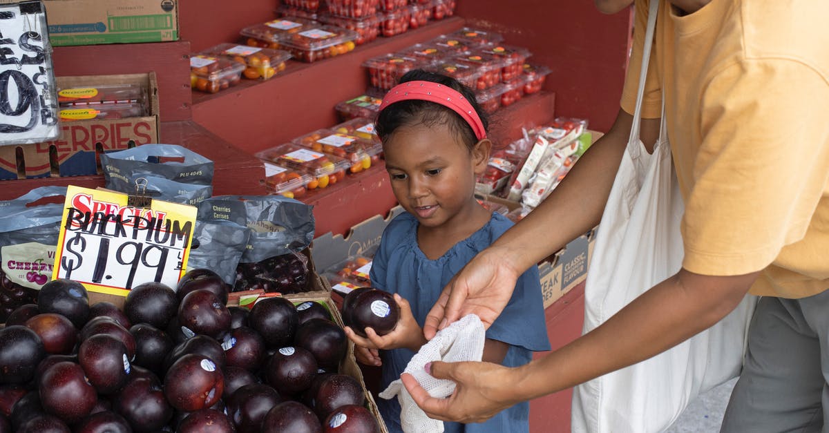 Do I have any options for getting a delayed bag back from behind customs in Montreal? - Ethnic girl choosing fruit in market with mother Do I have any options for getting a delayed bag back from behind customs in Montreal? - Ethnic girl choosing fruit in market with mother