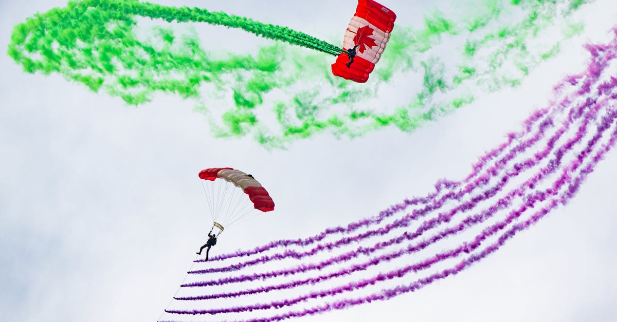 Do I need a UK transit visa when flying from Pakistan to Canada with Air Canada codeshared with Etihad Airways? [duplicate] - Two People riding Parachute