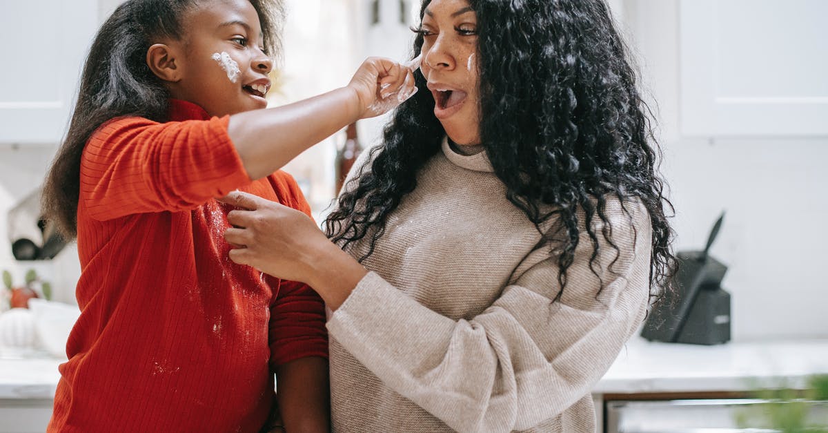 Do I need to apply for a UK transit visa when I have a visitor visa? [duplicate] - Positive dirty ethnic child applying flour on face of young crop parent while having fun in kitchen and looking at each other
