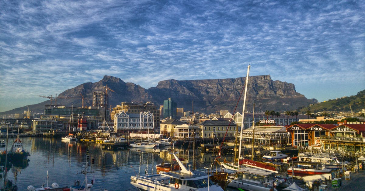 Do I need two blank passport pages when arriving at Cape Town, South Africa? - Aerial Photography of Boat Terminal Do I need two blank passport pages when arriving at Cape Town, South Africa? - Aerial Photography of Boat Terminal