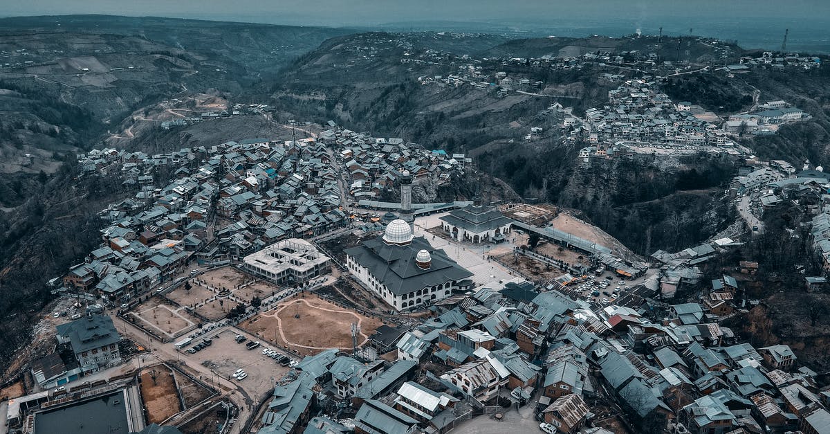 Do I need visa in India - Aerial Photography of Charar-I-Sharief in Bugdam District Do I need visa in India - Aerial Photography of Charar-I-Sharief in Bugdam District