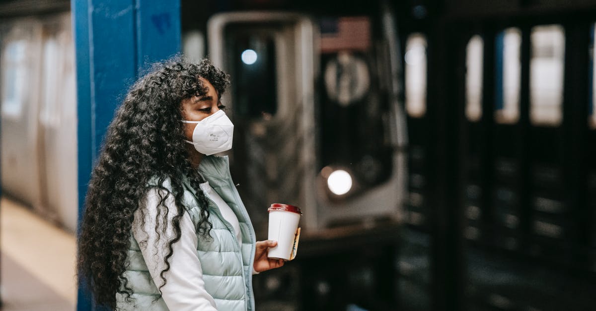 Do Kenya citizens need a transit visa for Egypt? - Calm African American female in casual outfit and protective mask standing on underground platform near arriving train Do Kenya citizens need a transit visa for Egypt? - Calm African American female in casual outfit and protective mask standing on underground platform near arriving train