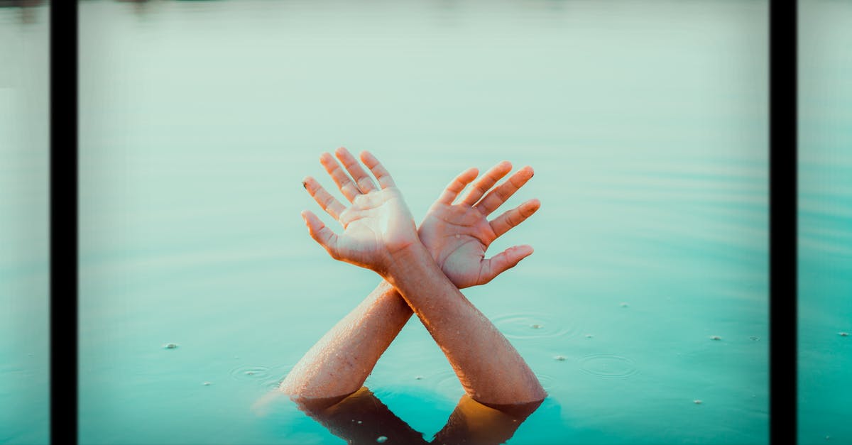 Do standard German topographic maps show water sources? - Film with photo of crop anonymous person raising hands in water in daytime Do standard German topographic maps show water sources? - Film with photo of crop anonymous person raising hands in water in daytime