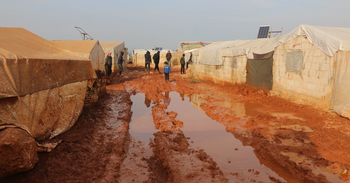 Do stateless people need a visa for a layover in China? - Group of distant adults and kids strolling on wet dirty ground with puddles near worn out tents in poor area Do stateless people need a visa for a layover in China? - Group of distant adults and kids strolling on wet dirty ground with puddles near worn out tents in poor area
