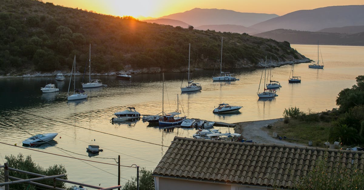 Documentation to travel from Mexico to U.S. on cruise ship - Smooth sea water with floating yachts and green hilly seashore in sunset light Documentation to travel from Mexico to U.S. on cruise ship - Smooth sea water with floating yachts and green hilly seashore in sunset light