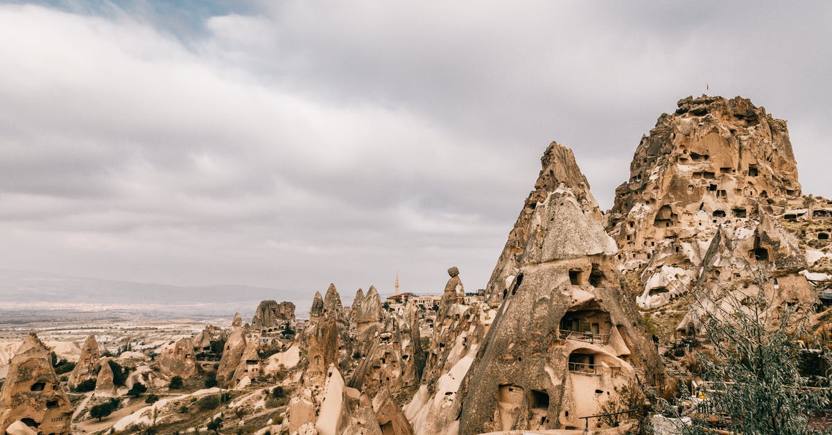 Does a Nigerian require a visa for sightseeing in Turkey? [duplicate] - Majestic landscape of ancient houses carved out of volcanic rocky formations under cloudy sky