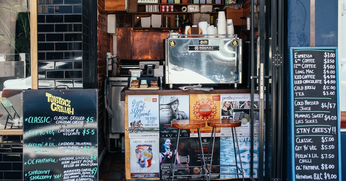 Does any website offer price alerts for open jaw (multi-city) flights? - Street cafe counter with signboards Does any website offer price alerts for open jaw (multi-city) flights? - Street cafe counter with signboards