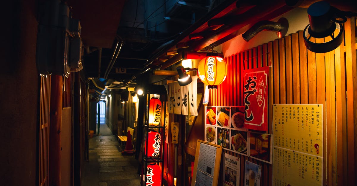 Does anyone know the location of this login hotmail background? - Narrow street with traditional Japanese izakaya bars decorated with hieroglyphs and traditional red lanterns in evening