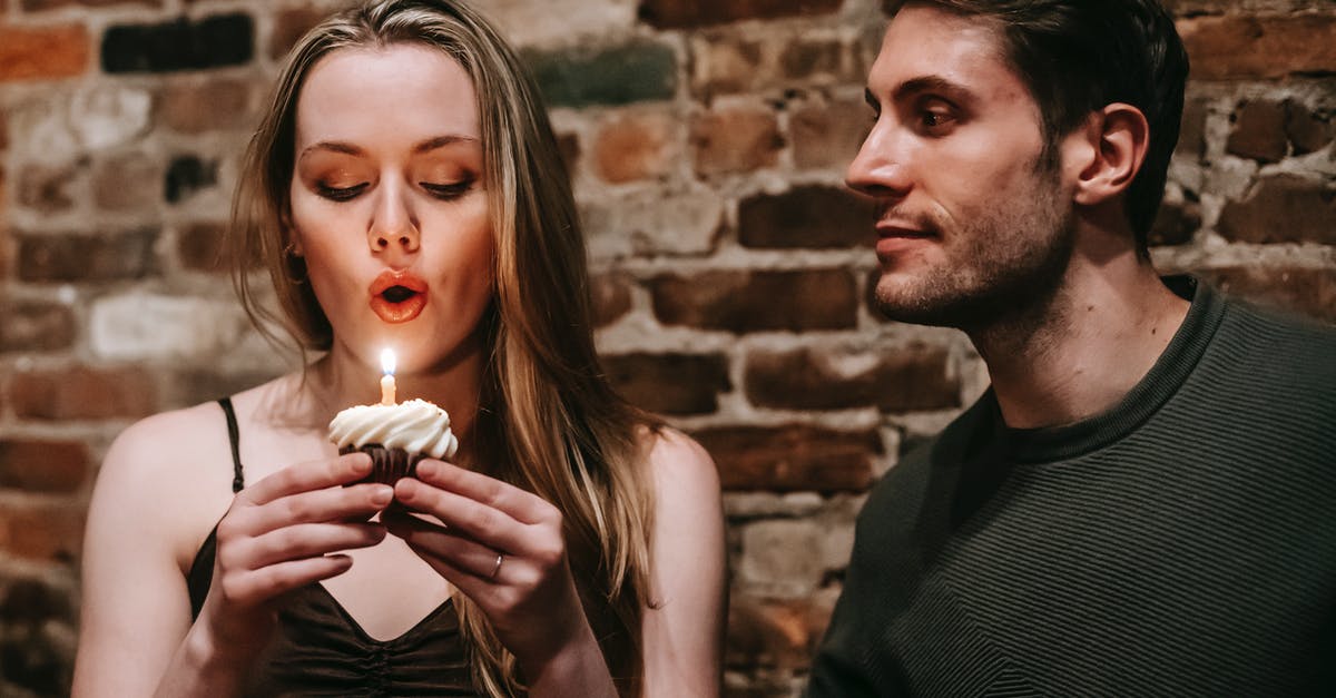 Does anyone make a small traditional-style suitcase without wheels? - Young couple in elegant outfits in restaurant while blowing in candle on small cupcake and celebrating birthday near brick wall Does anyone make a small traditional-style suitcase without wheels? - Young couple in elegant outfits in restaurant while blowing in candle on small cupcake and celebrating birthday near brick wall