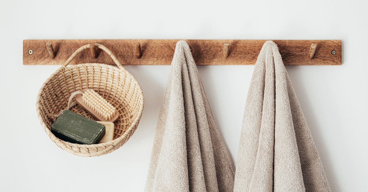 Does CLEAR allow you to avoid the full body scanner? - Wooden hanger with towels and basket with bathroom products Does CLEAR allow you to avoid the full body scanner? - Wooden hanger with towels and basket with bathroom products