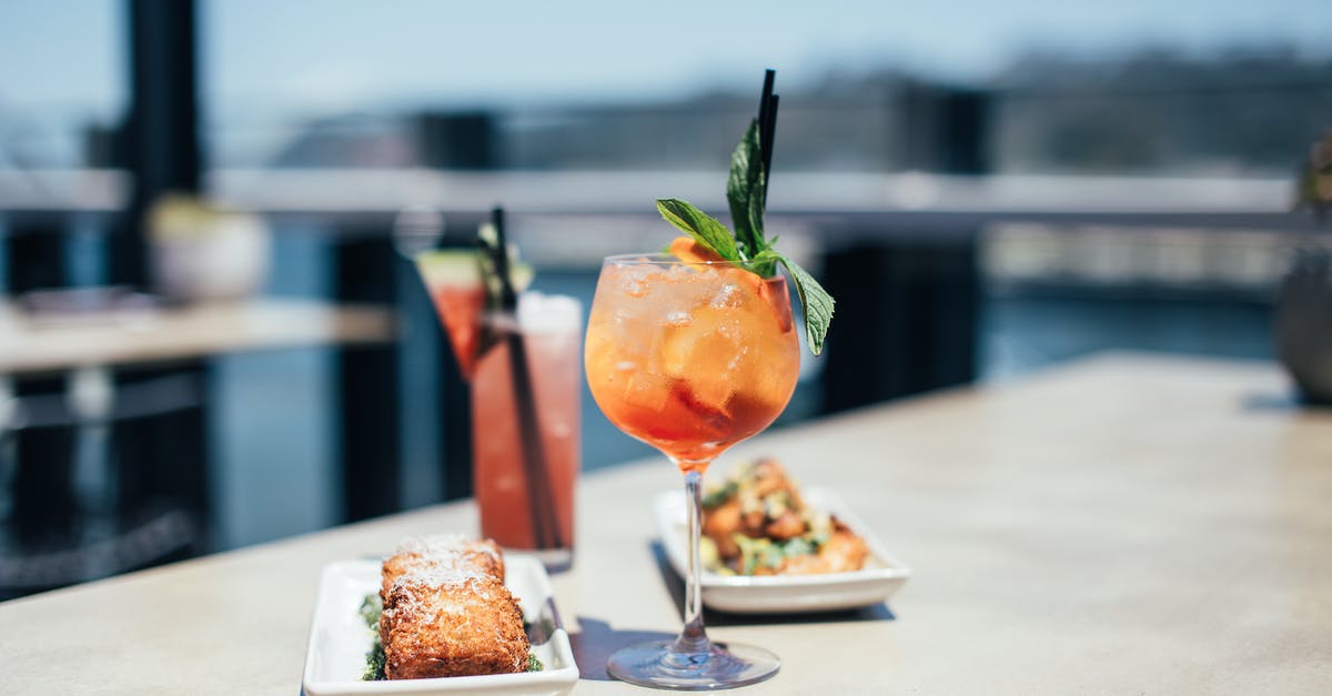 Does Ryanair serve alcohol on short flights (e.g. Dublin-London)? - Delicious cocktails with meals on table Does Ryanair serve alcohol on short flights (e.g. Dublin-London)? - Delicious cocktails with meals on table