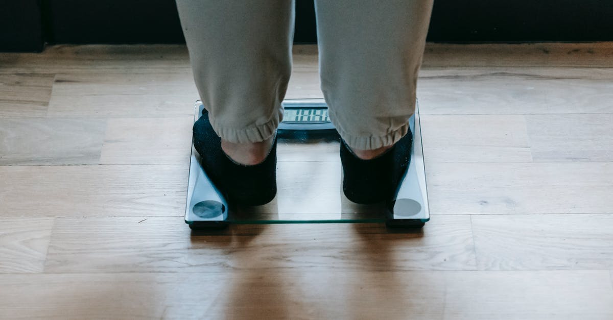 Does Ryanair weigh bags at Stansted for Priority/Plus passengers? - Plus size woman standing on scale Does Ryanair weigh bags at Stansted for Priority/Plus passengers? - Plus size woman standing on scale