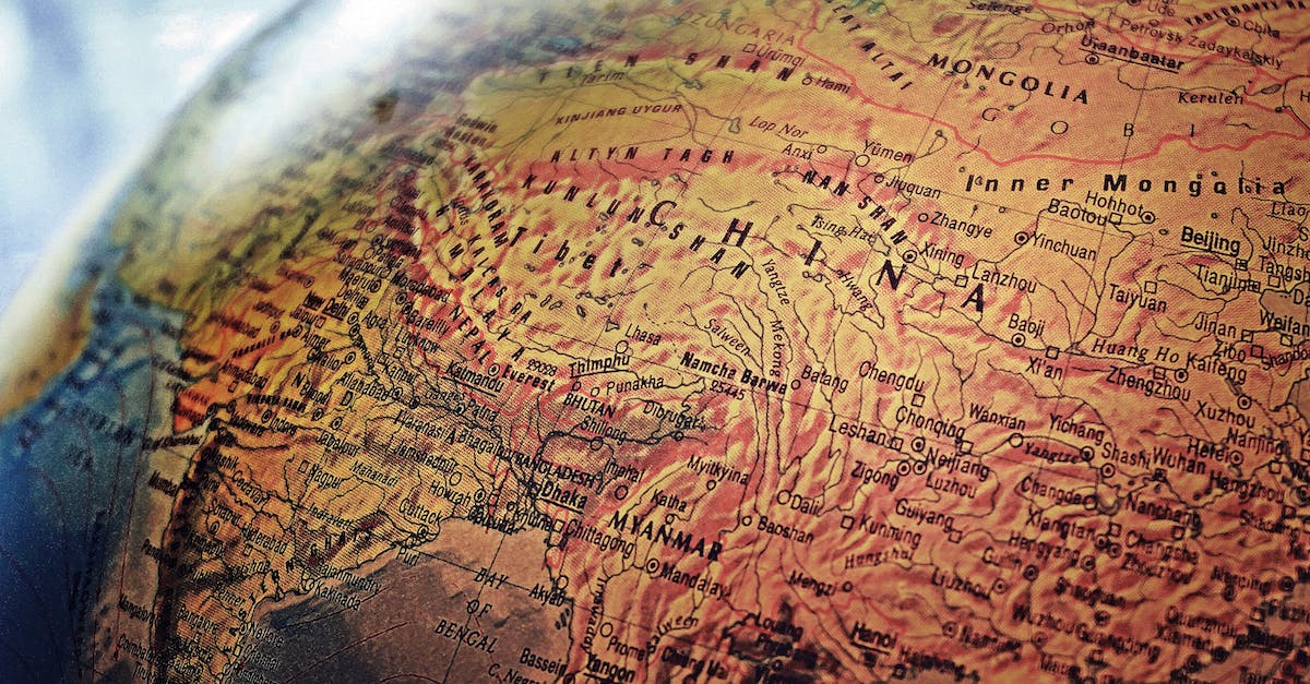 Downloadable maps of China - Brown World Map Illustration