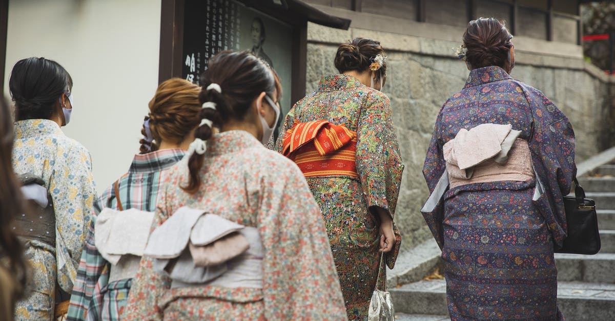 Dressing up as a Geisha/Maiko in Japan - Unrecognizable Asian women walking on street Dressing up as a Geisha/Maiko in Japan - Unrecognizable Asian women walking on street