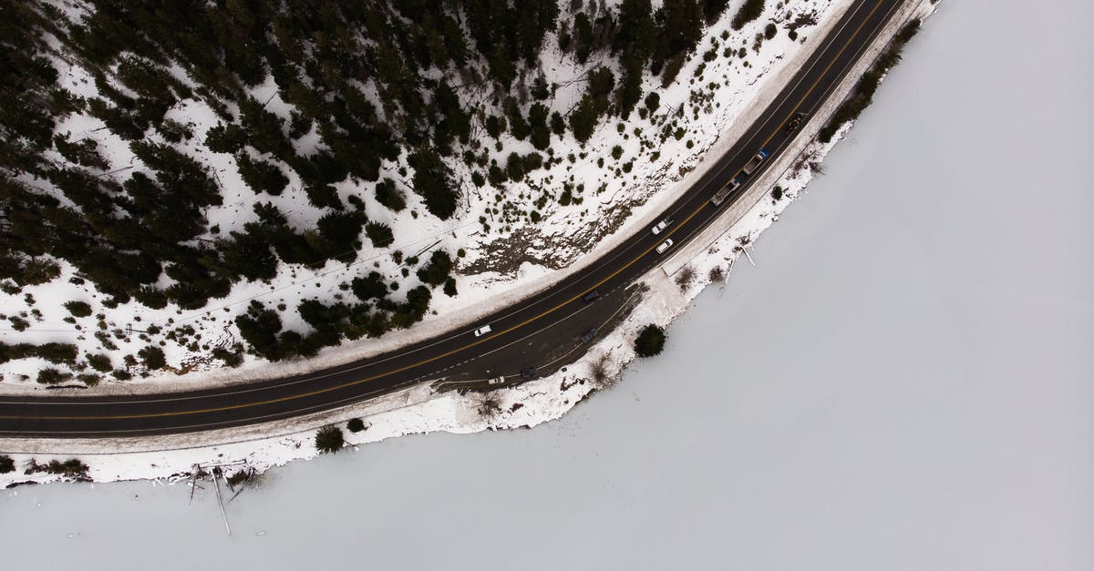 Driving in Canada with a US probationary license - Aerial Photograph of Road Driving in Canada with a US probationary license - Aerial Photograph of Road