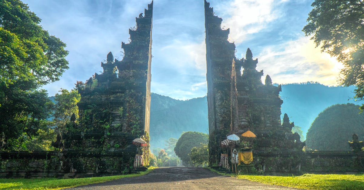 Dual passport holder travel to Bali - Handara Gate Uner Blue Sky Dual passport holder travel to Bali - Handara Gate Uner Blue Sky