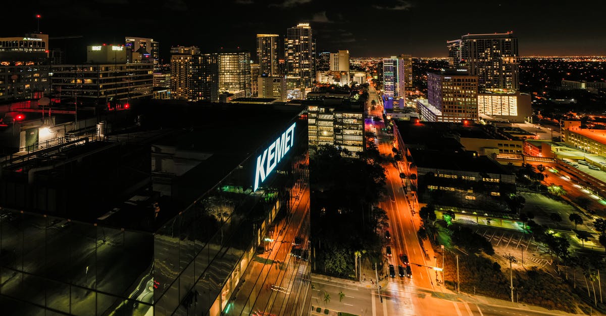 Dublin-Newark-Fort Lauderdale with United - Roads of modern illuminated city at night Dublin-Newark-Fort Lauderdale with United - Roads of modern illuminated city at night