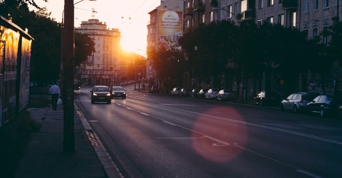 Early morning car rental at Belfast Ferry Port? - View of Sunset on Road Early morning car rental at Belfast Ferry Port? - View of Sunset on Road