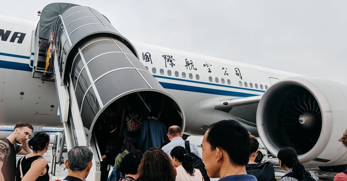Enter China on a provincial airport like Dunhuang - Blue and White Airplane Enter China on a provincial airport like Dunhuang - Blue and White Airplane