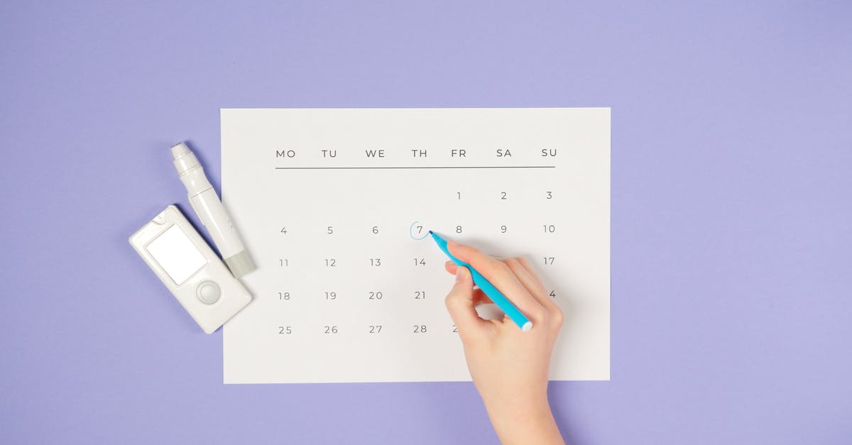 ESTA 90 day start date - Person Drawing a Circle on a Calendar ESTA 90 day start date - Person Drawing a Circle on a Calendar