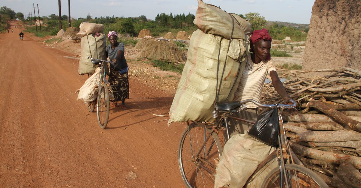 Extra baggage (bicycle) rules on multi-operator itinerary - Women Pushing Their Bicycles Extra baggage (bicycle) rules on multi-operator itinerary - Women Pushing Their Bicycles