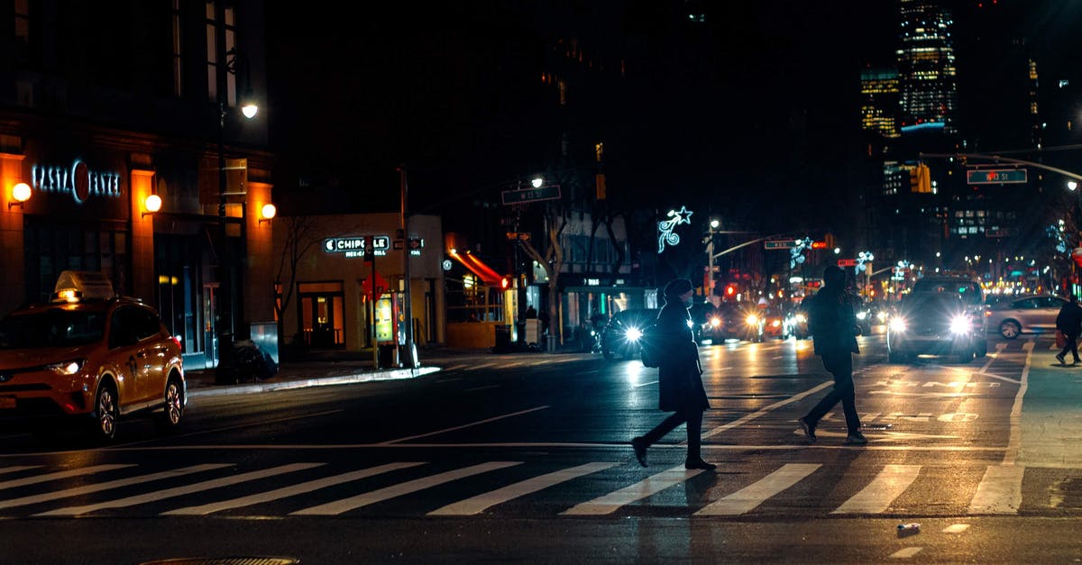 Fastest way from Haverhill to Central London (King's Cross)? - Pedestrian crossing busy road in modern city in autumn evening Fastest way from Haverhill to Central London (King's Cross)? - Pedestrian crossing busy road in modern city in autumn evening