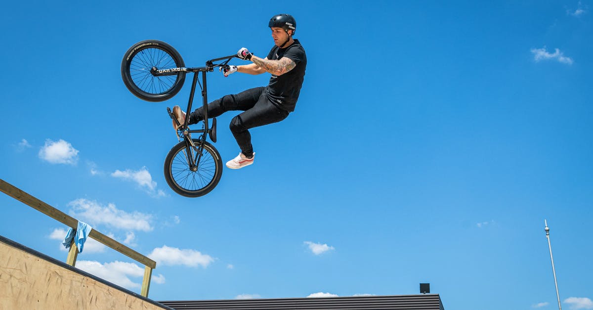 Flying with a bicycle with Swiss/Austrian/Brussels airlines - Cyclist Acrobat Performing Bike Stunts Flying with a bicycle with Swiss/Austrian/Brussels airlines - Cyclist Acrobat Performing Bike Stunts