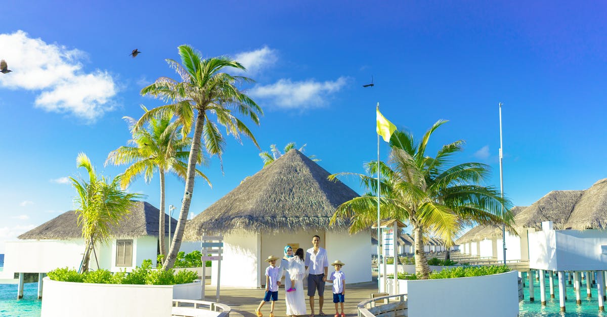Flying with someone else's children - Green Palm Trees and White Gazebo Flying with someone else's children - Green Palm Trees and White Gazebo