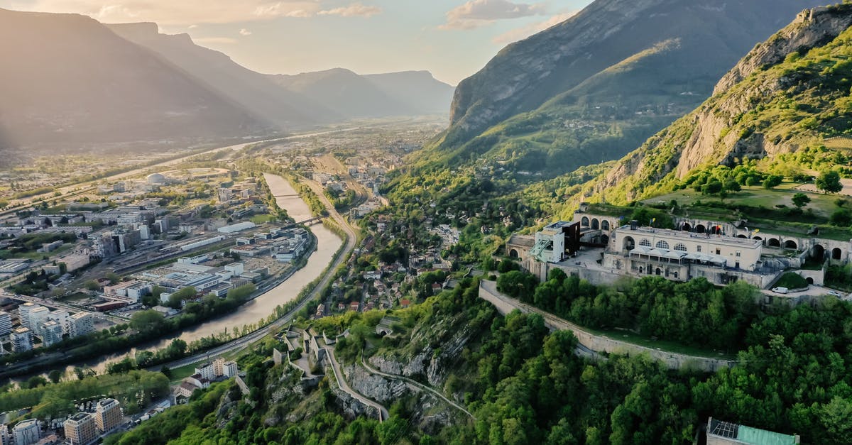 Foodsavers/dumpsters community in France? - Aerial View of a Mountains Valley City