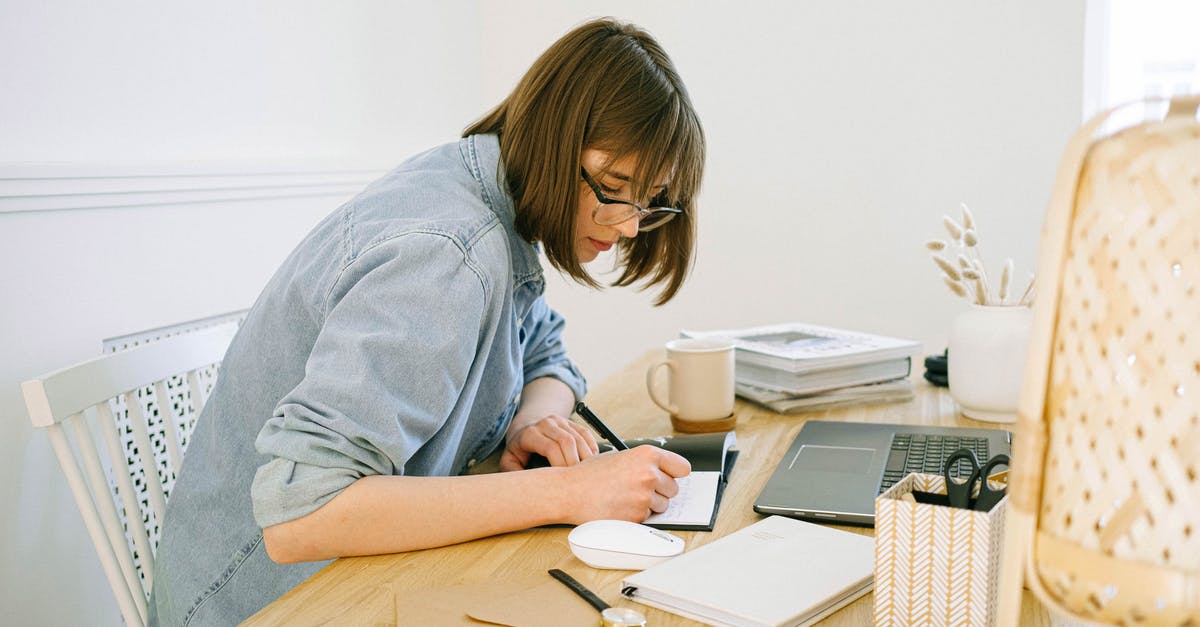 Frequent short-term student visa - UK/US citizen - Woman Writing on a Notebook Frequent short-term student visa - UK/US citizen - Woman Writing on a Notebook