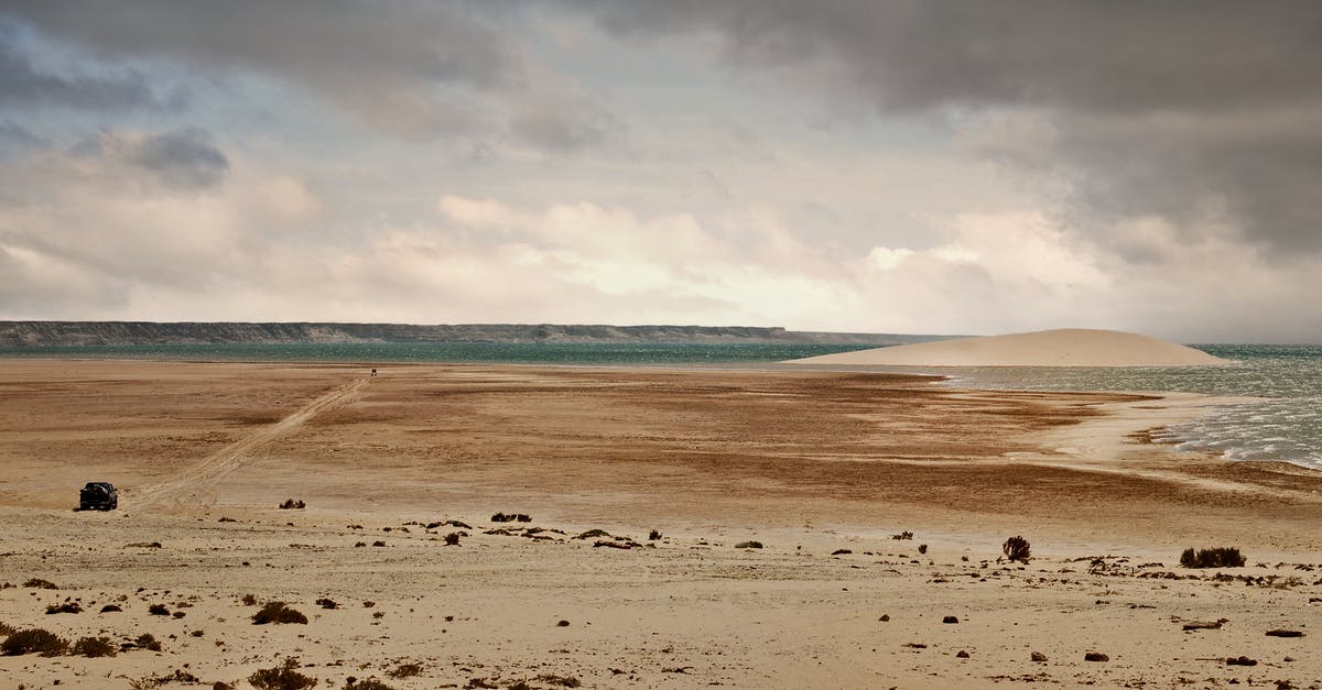From Morocco to South Korea, transit in China - Vehicle on the Desert Under the Sky From Morocco to South Korea, transit in China - Vehicle on the Desert Under the Sky