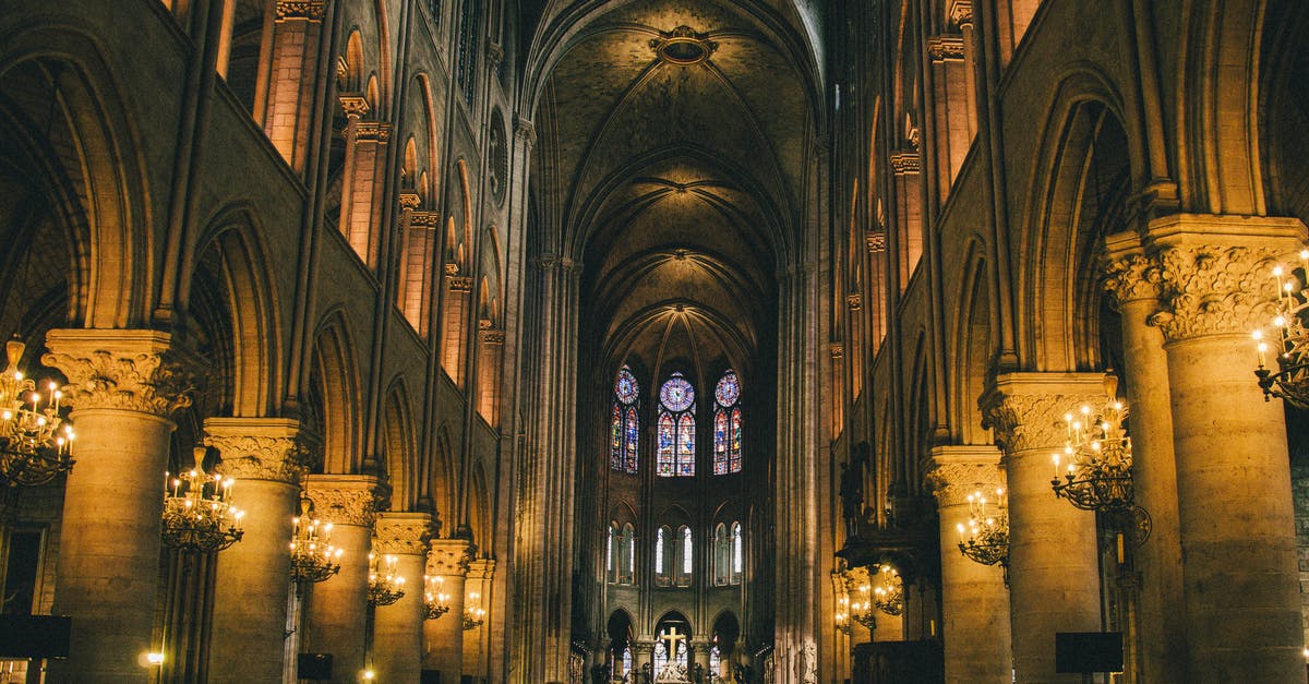 From Paris to Saint-Malo at night - Brown Concrete Church Interior From Paris to Saint-Malo at night - Brown Concrete Church Interior