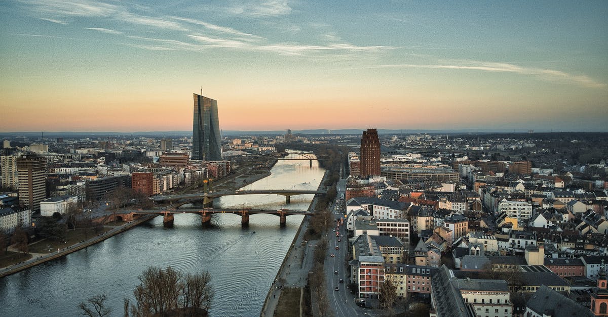 Germany ATMs with magstripe - Aerial View of City Buildings Germany ATMs with magstripe - Aerial View of City Buildings