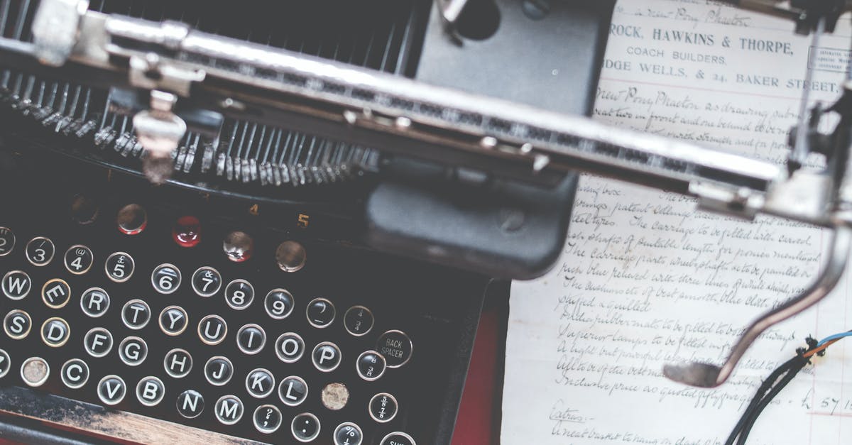 Getting back old DS-160 form data - Close-up Photo of Black Typewriter