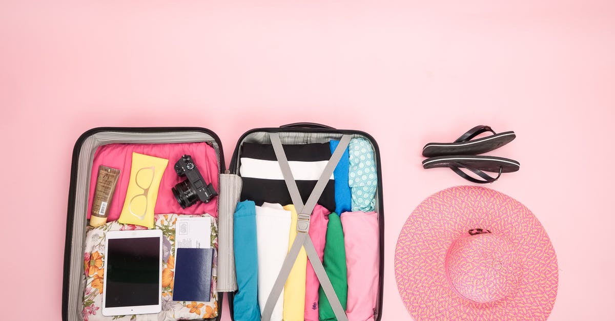 Getting the bag and 100ml containers for flying with liquids in hand luggage - Pink and Black Backpack and White Smartphone